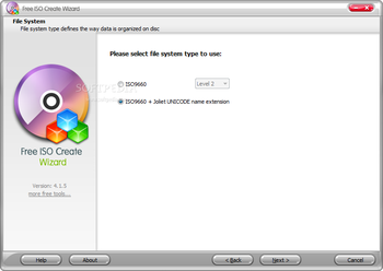 Free ISO Create Wizard screenshot 2