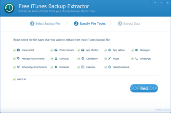 Free iTunes Backup Extractor screenshot 2