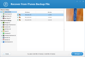 Free iTunes Backup Extractor screenshot 3