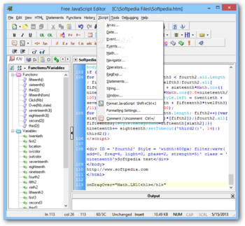 Free JavaScript Editor screenshot 29