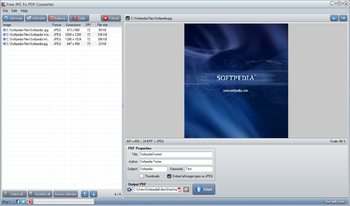 Free JPG To PDF Converter screenshot