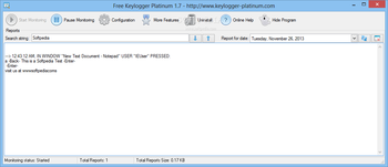 Free Keylogger Platinum screenshot