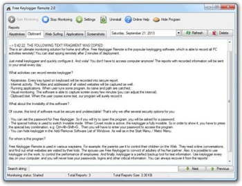 Free Keylogger Remote screenshot