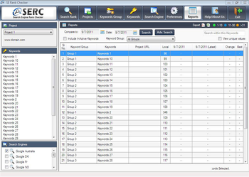 Free Keyword Rank Checker Tool(SERC) screenshot