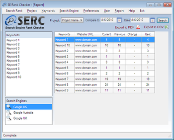 Free Keyword Rank Checker Tool(SERC) screenshot 2