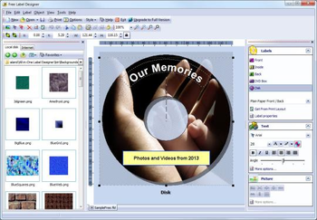 Free Label Designer screenshot