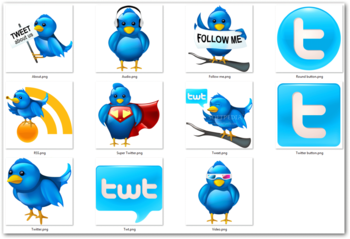 Free Large Twitter Icons screenshot