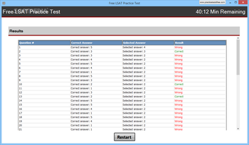 Free LSAT Practice Test screenshot 3