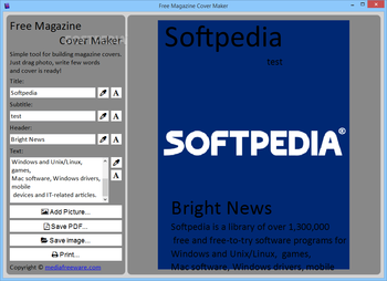 Free Magazine Cover Maker screenshot