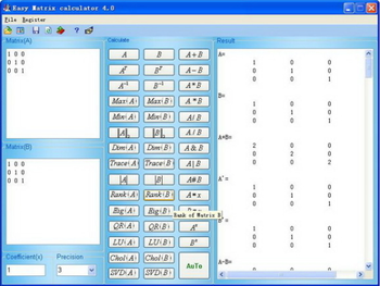 Free Matrix Calculator screenshot