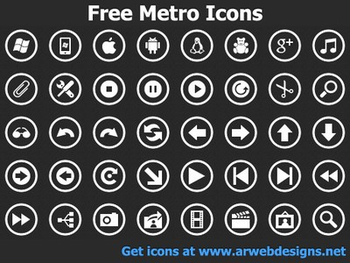 Free Metro Icons screenshot