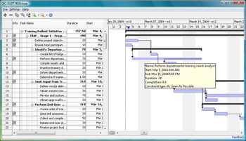 Free Microsoft Project Viewer screenshot