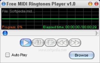 Free MIDI Ringtones Player screenshot