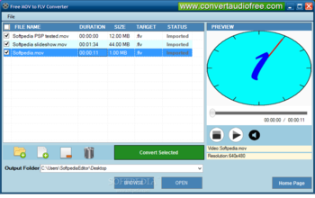 Free MOV to FLV Converter screenshot