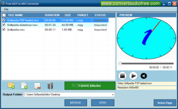 Free MOV to MPG Converter screenshot