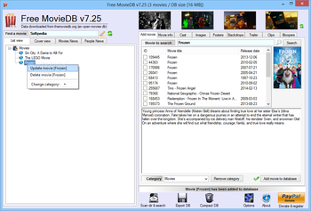 Free MovieDB screenshot