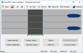 Free MP3 Cutter and Editor Portable screenshot