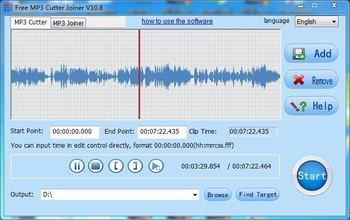 Free MP3 Cutter Joiner screenshot