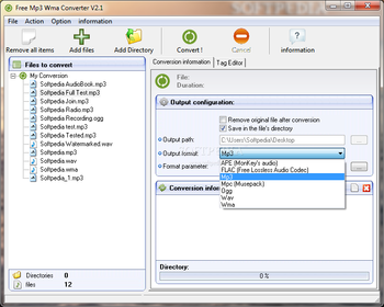 Free Mp3 Wma Converter screenshot 2