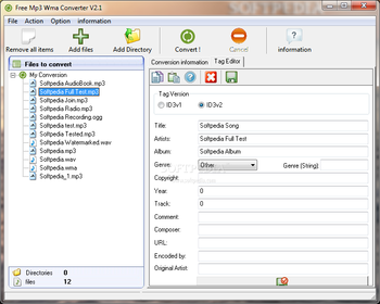 Free Mp3 Wma Converter screenshot 3