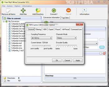 Free Mp3 Wma Converter screenshot 5