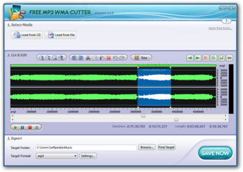 Free MP3 WMA Cutter screenshot