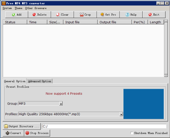 Free MP4 MP3 Converter screenshot