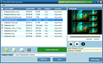 Free MP4 to MOV Converter screenshot