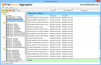 Free News Aggregator screenshot