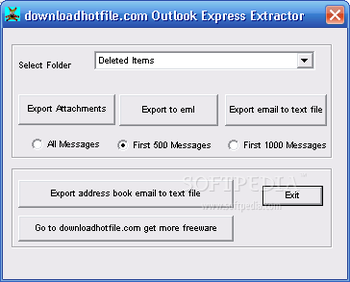 Free Outlook Express Extractor screenshot