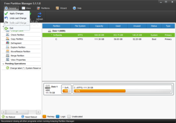 Free Partition Manager screenshot 2