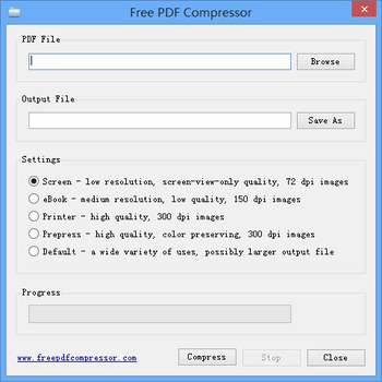 Free PDF Compressor screenshot