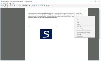 Free PDF Editor screenshot