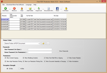 Free PDF Protector 4dots screenshot