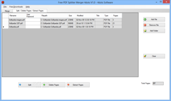 Free PDF Splitter Merger 4dots screenshot 3