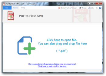 Free PDF to Flash SWF screenshot