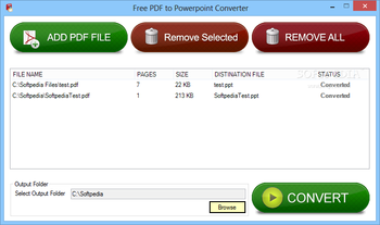Free PDF to Powerpoint Converter screenshot