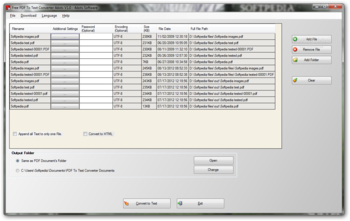 Free PDF To Text Converter 4dots screenshot 2