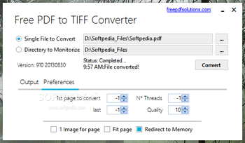 Free PDF to TIFF Converter screenshot 3