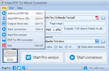 Free PDF To Word Converter screenshot 2