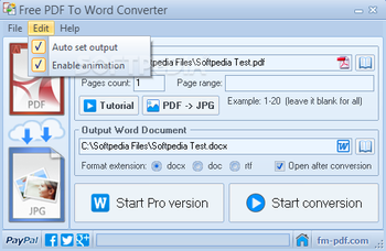 Free PDF To Word Converter screenshot 3