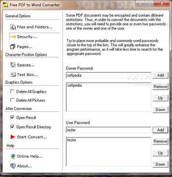 Free PDF to Word Converter screenshot 2