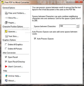 Free PDF to Word Converter screenshot 4