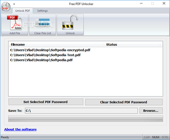 Free PDF Unlocker screenshot