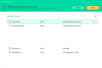 Free Photo Recovery screenshot 2