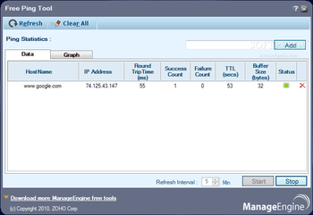 Free Ping Tool screenshot