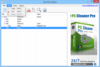 Free PList Editor screenshot 2