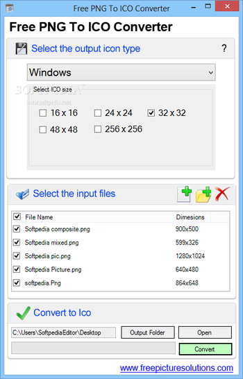 Free PNG to ICO Converter screenshot