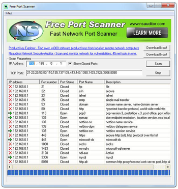 Free Port Scanner screenshot