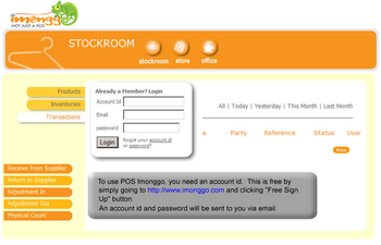 Free POS Software -Imonggo Point of Sale screenshot 2